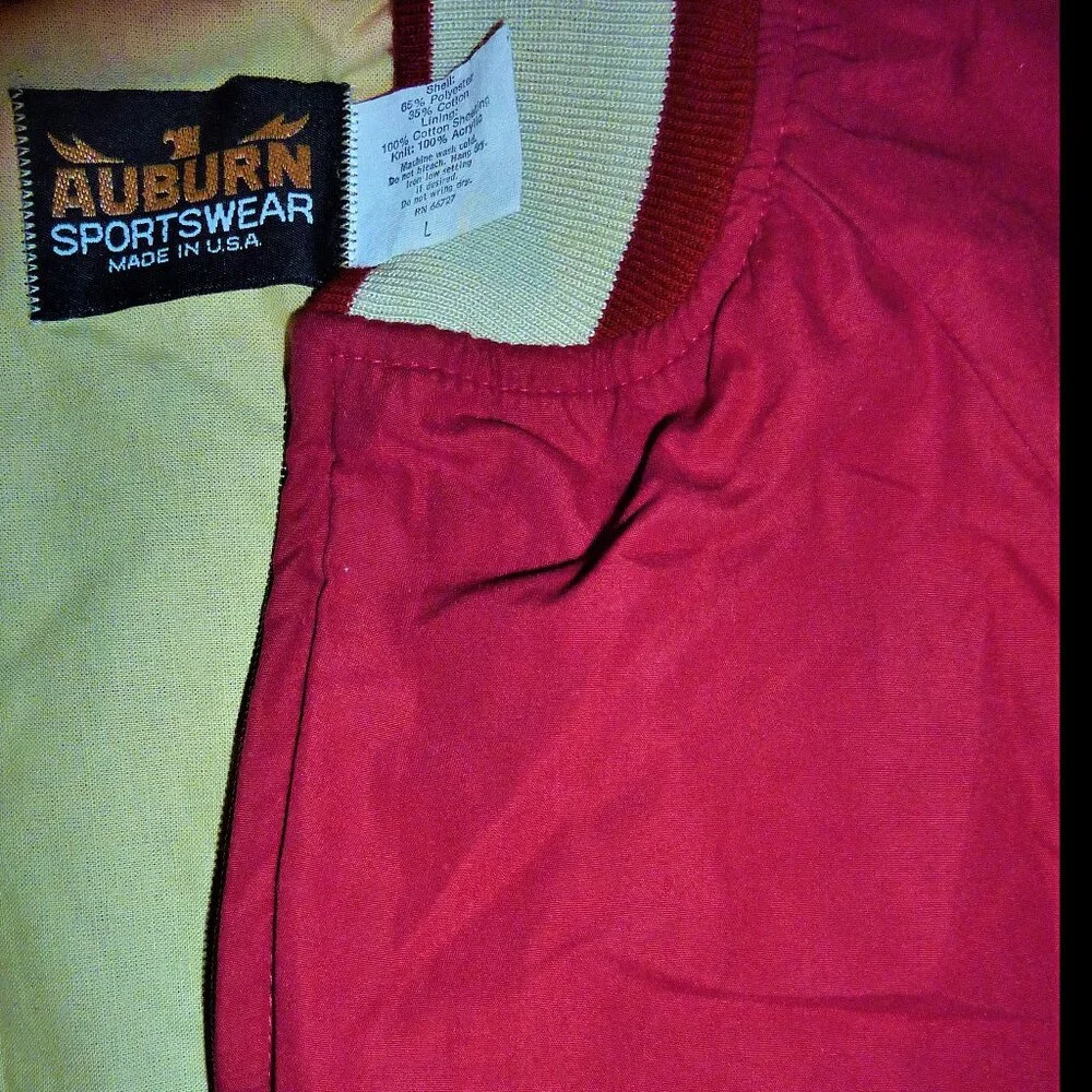 NASCAR Winston Racing Series jacket vintage Auburn Sportswear Made in USA 1980s